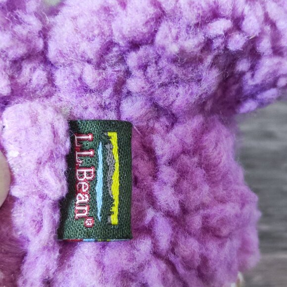 L.L.Bean Toddler Cozy Slipper Boots size 5-6 light purple colour leather sole - Picture 10 of 11